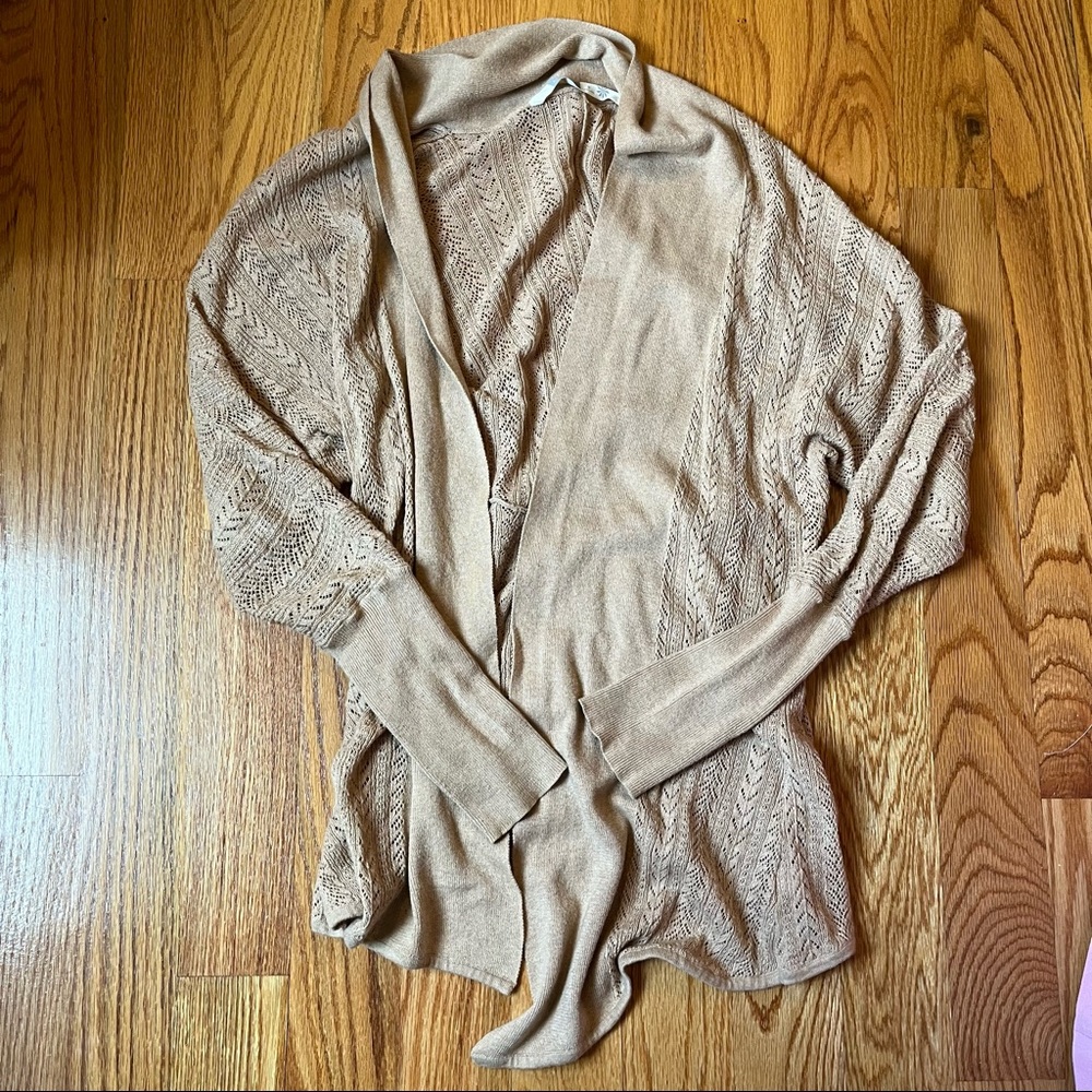 Athleta cashmere and cotton knit cardigan size medium